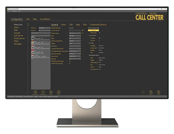 2N Call Center – Control Panel